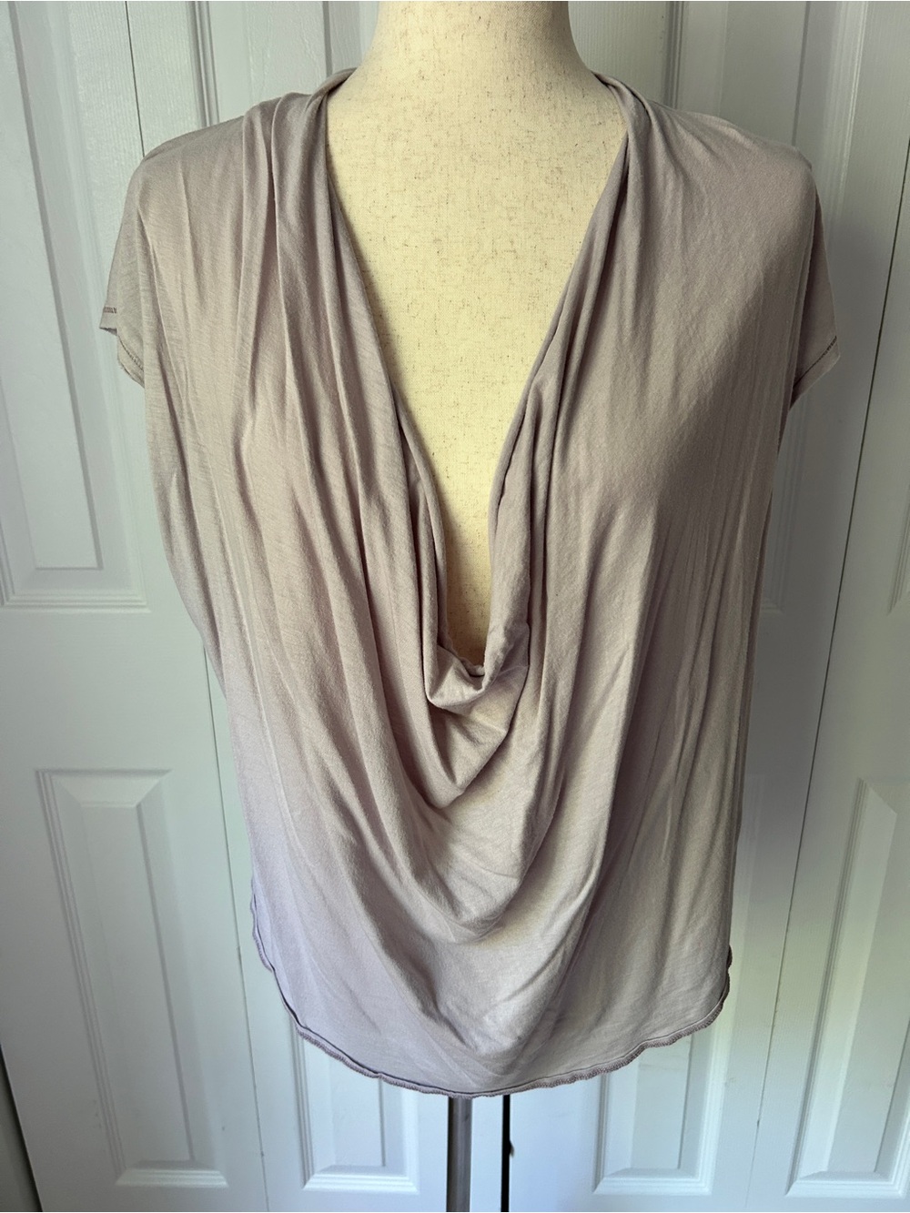 We The Free Draped V-Neck Blouse - Light Purple